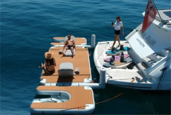 Boat and Yacht docks can be made any shape or size to accommodate all of your friends and their toys.